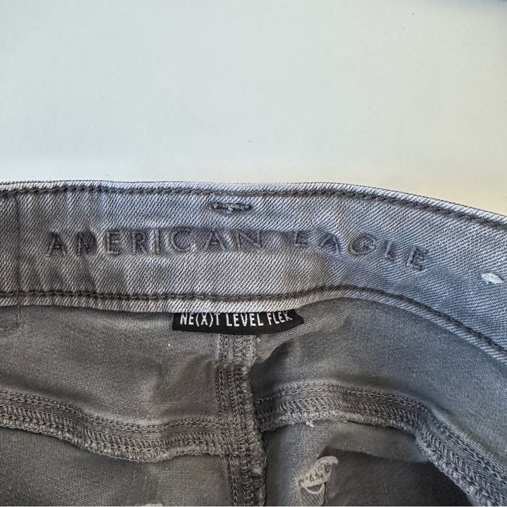 American Eagle Next Level Flex Skinny Jeans 28x34 Gray #226 - Picture 5 of 6